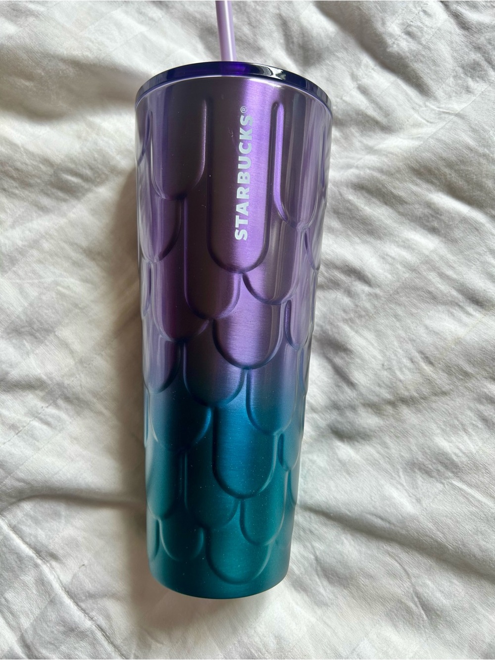 Starbucks Blue/Purple Mermaid Scales SS Tumbler 24oz